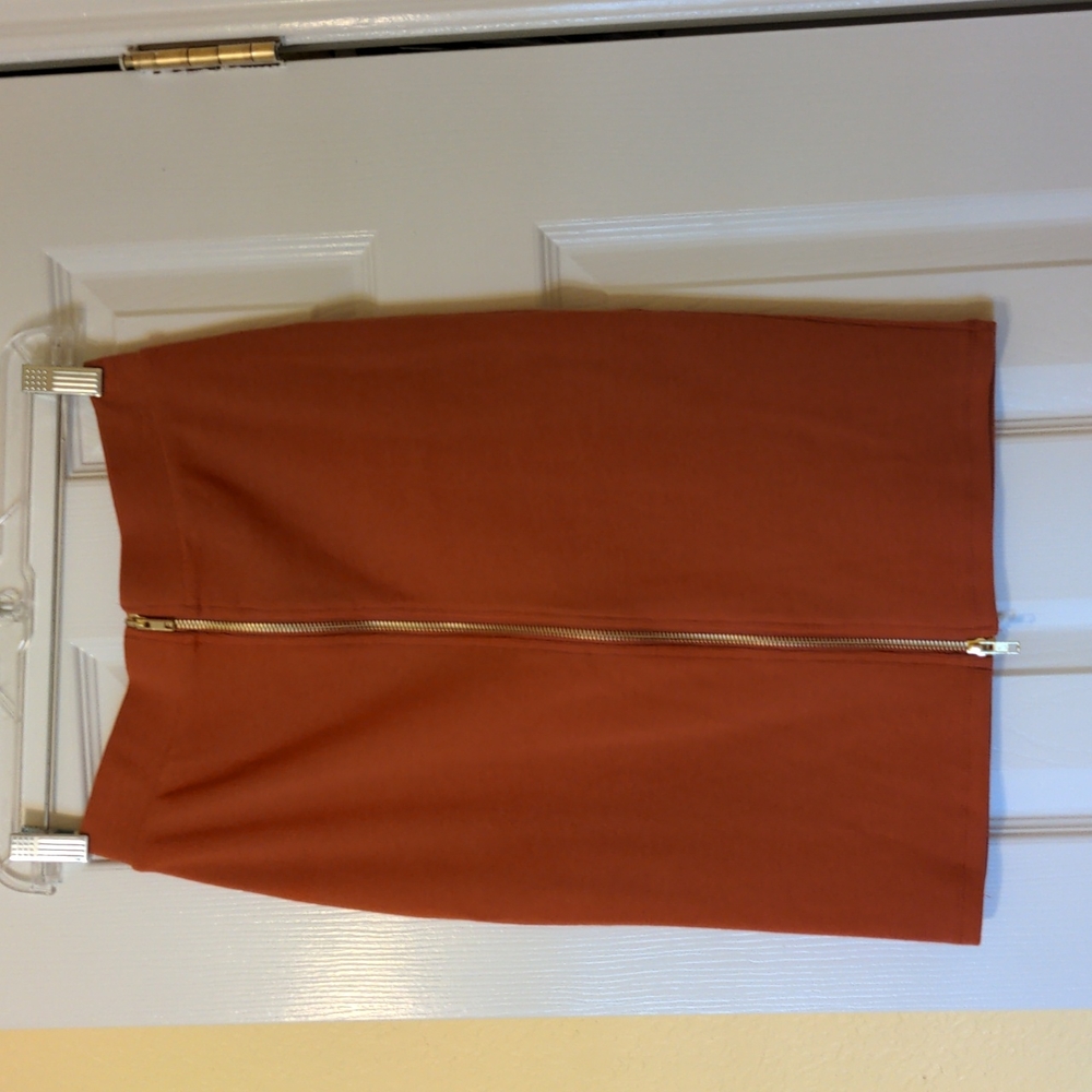 Forever 21 Burnt Orange Pencil Skirt
